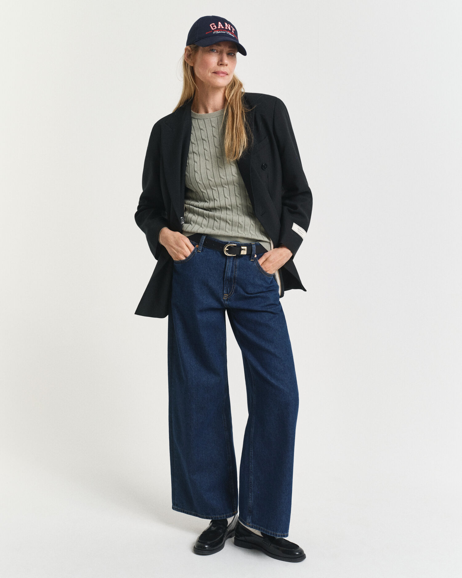 Pull col rond en maille torsadée