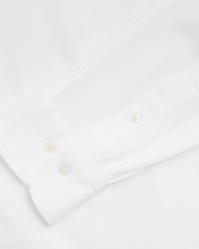 Chemise coupe regular en jersey de coton piqué
