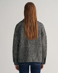 Veste courte en laine avec motif