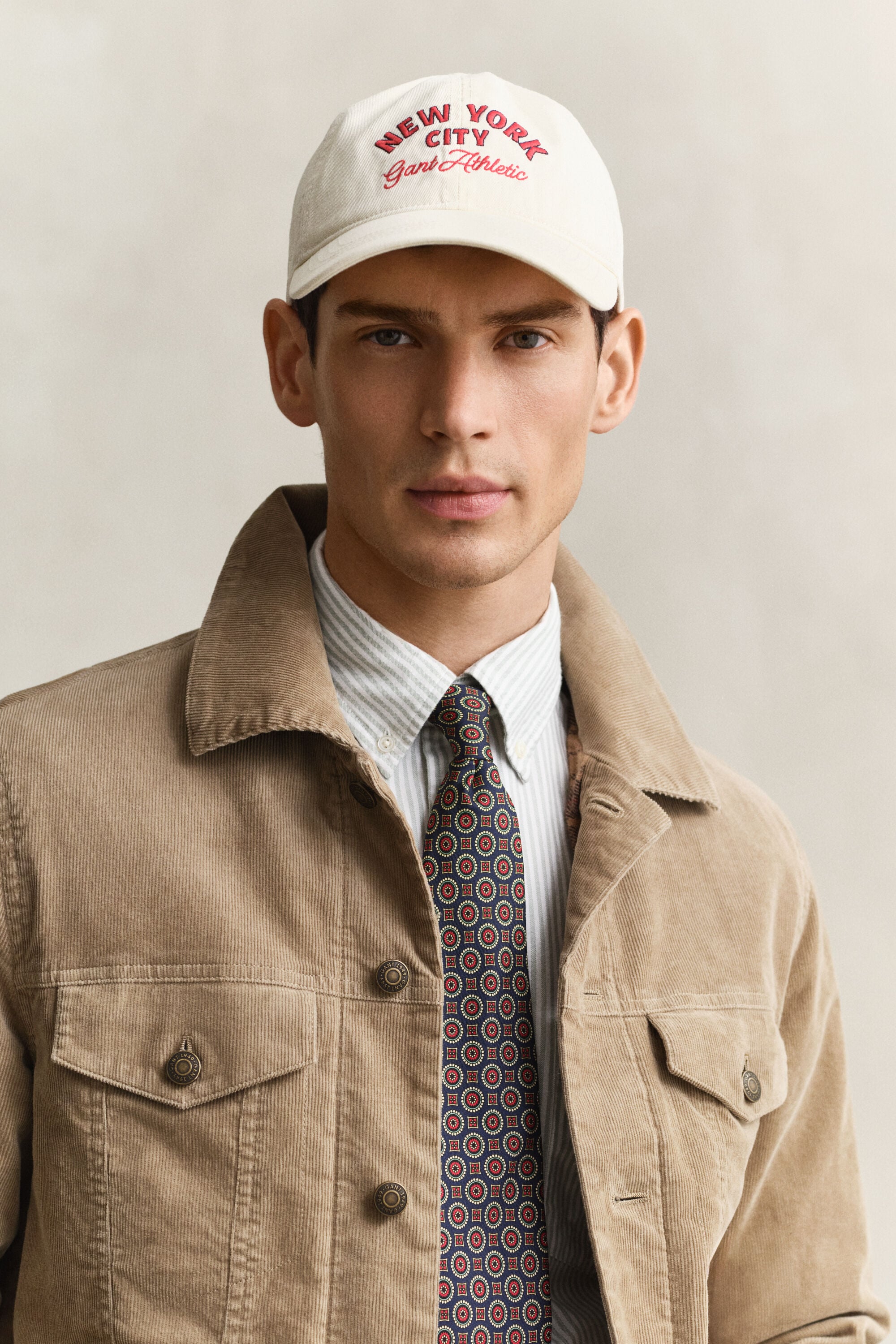 Casquette en sergé de coton avec logo