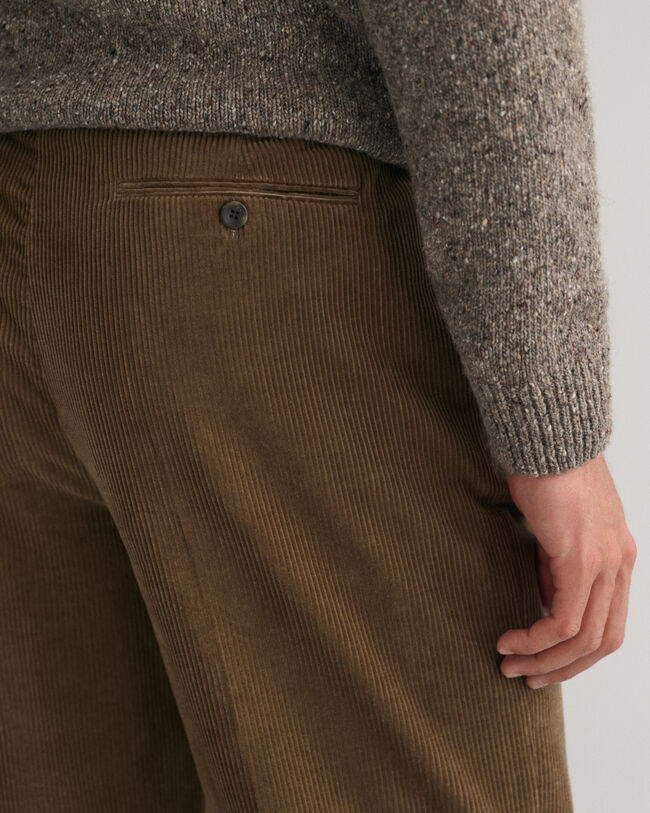 Pantalon de costume en velours côtelé