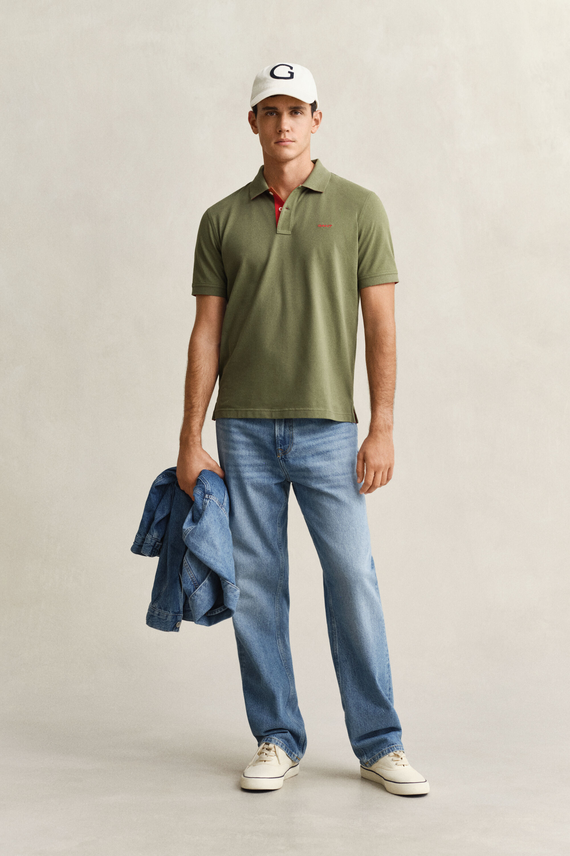 Polo en coton piqué contrastant