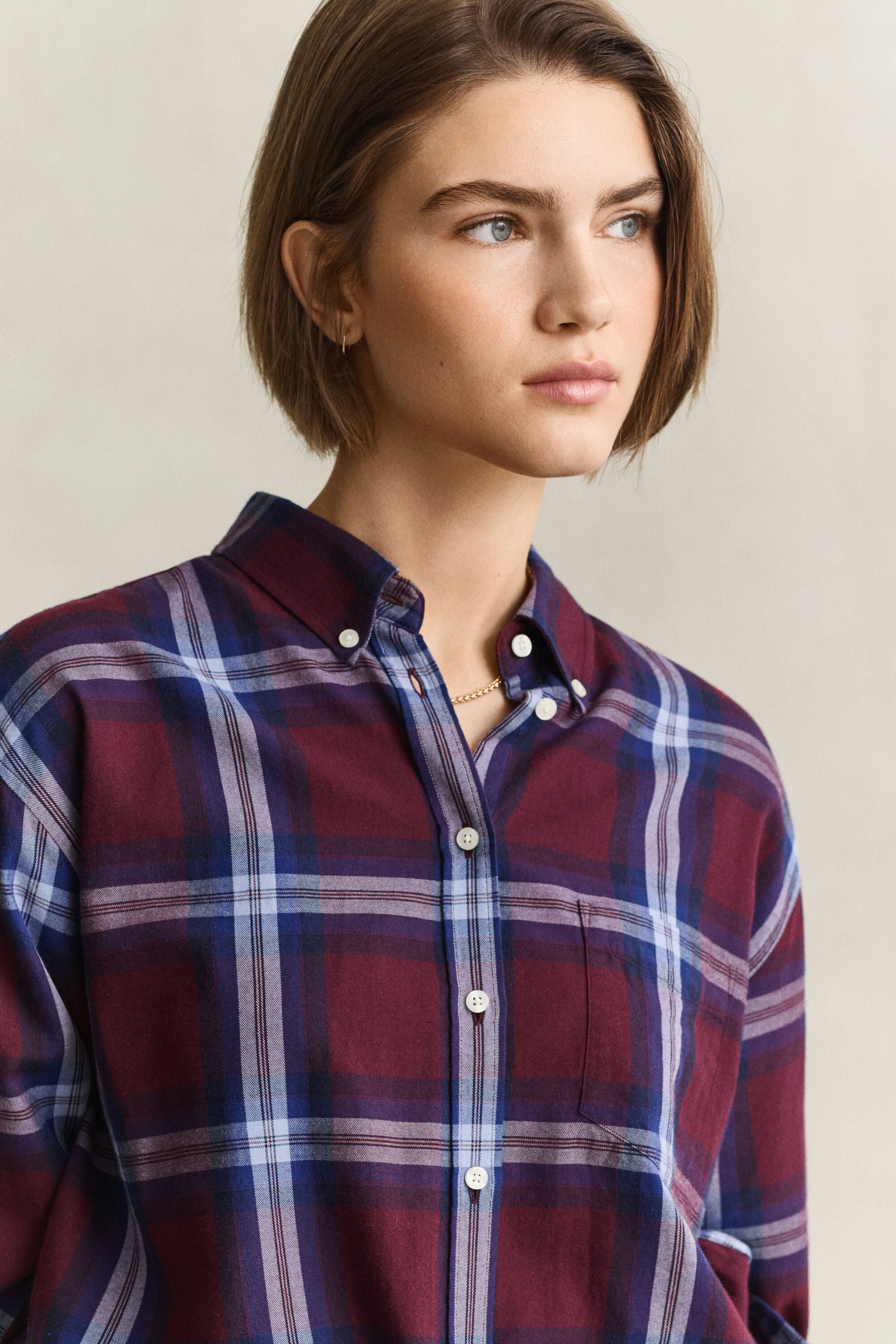 Chemise décontractée en flanelle