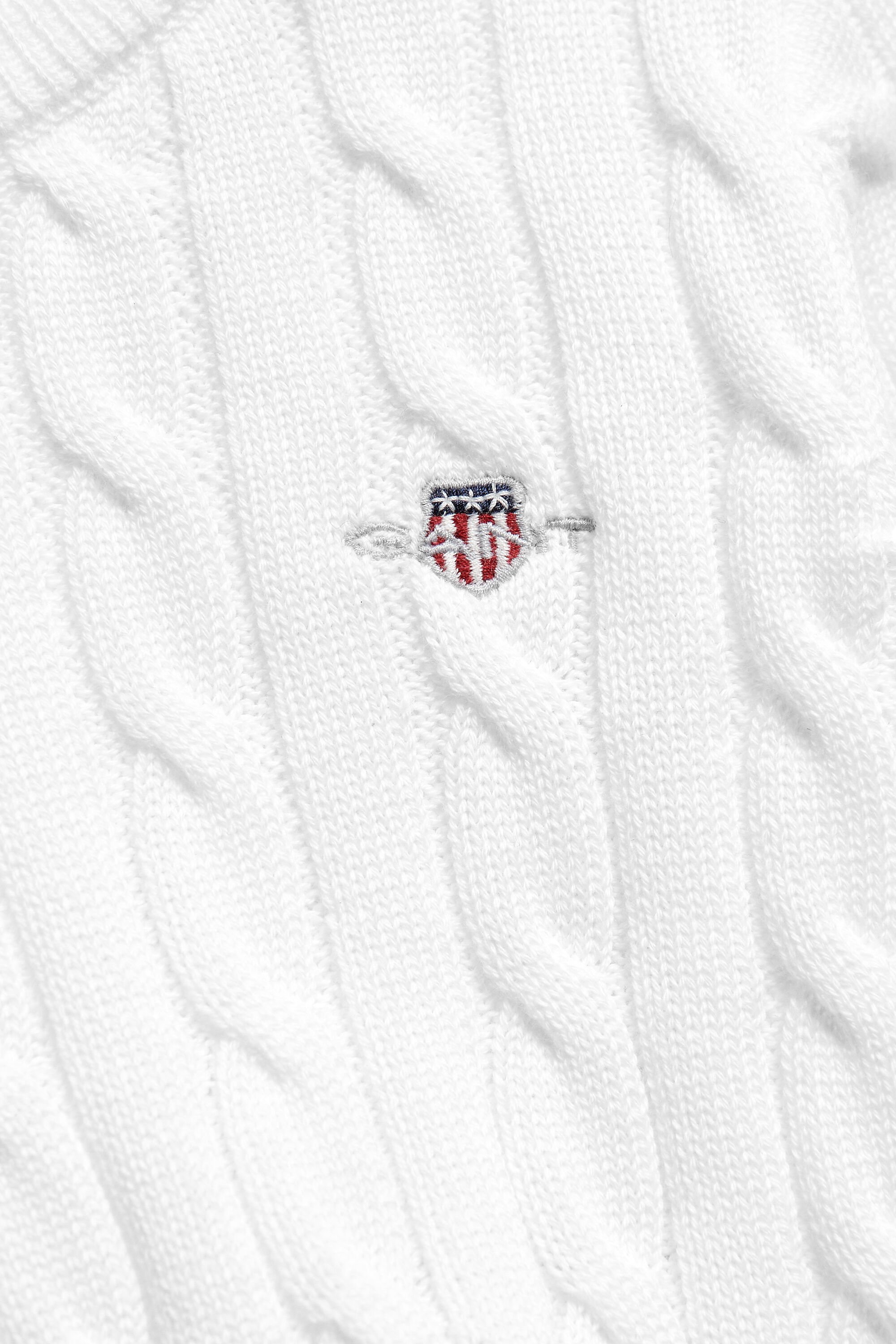 Pull en maille torsadée Shield Fille