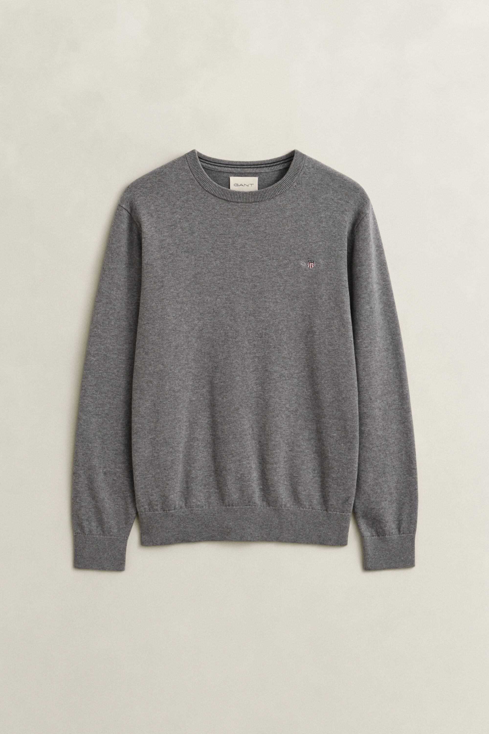 Pull col rond en coton