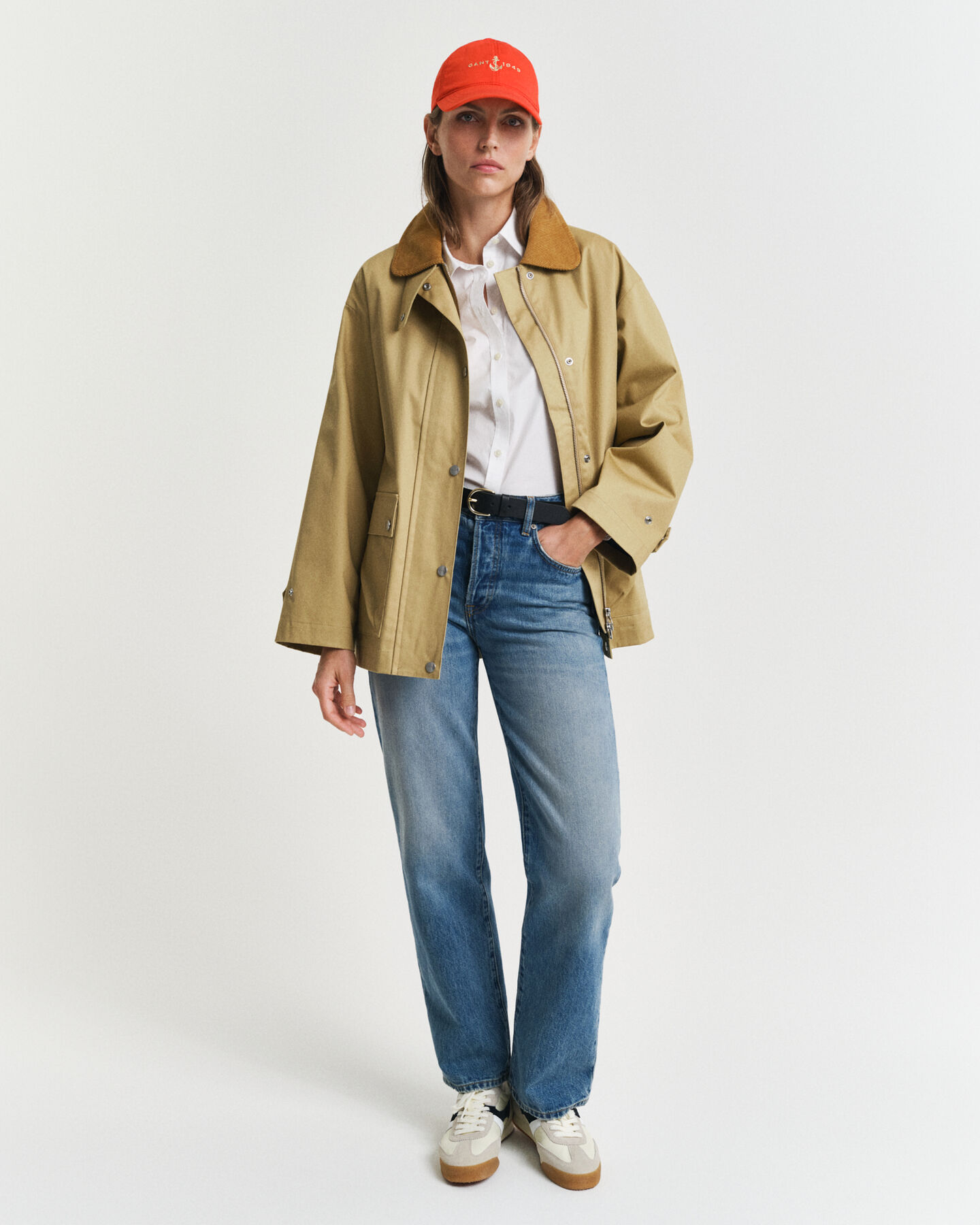 Chemise coupe slim en popeline