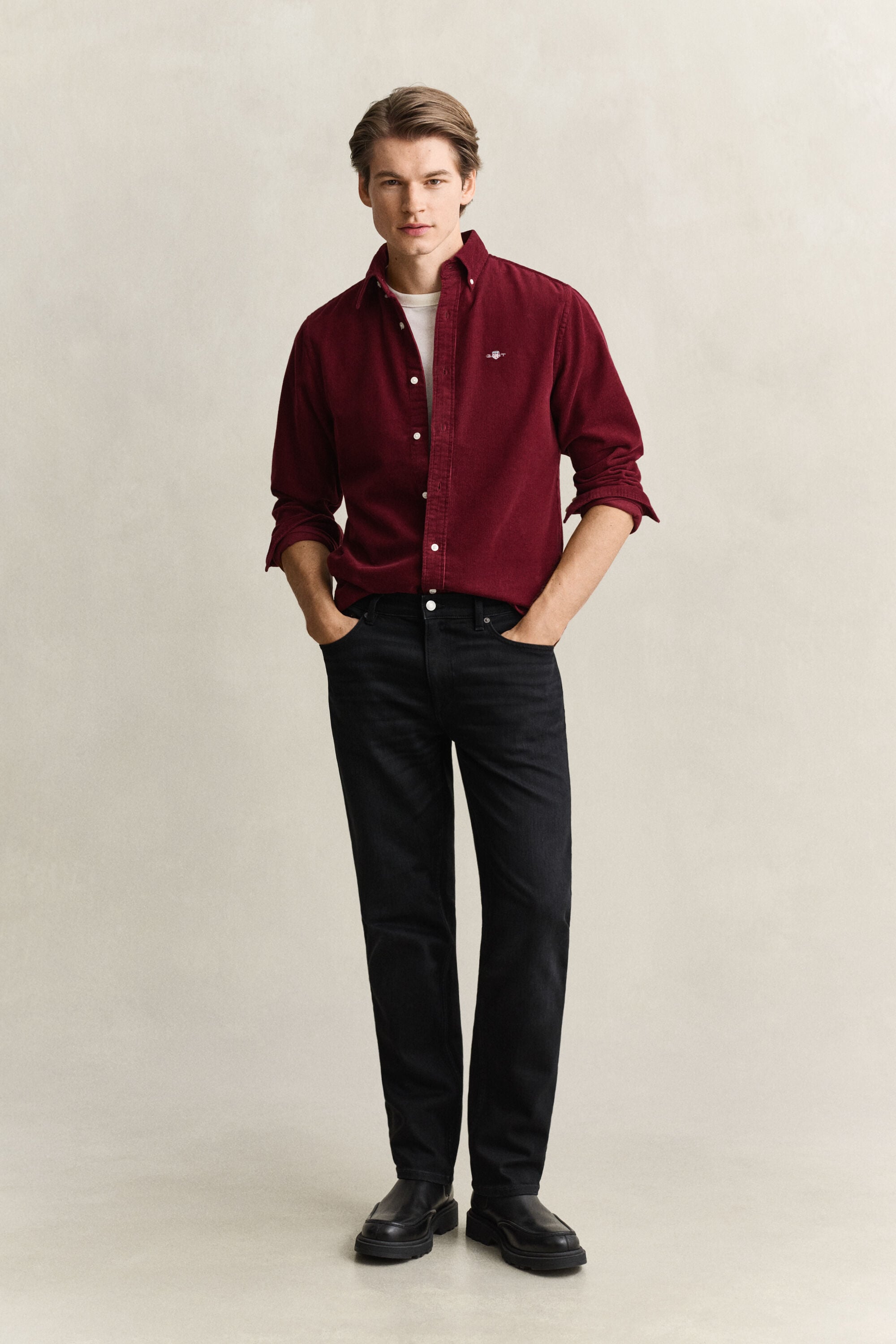 Chemise en velours côtelé