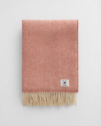 Jeté de lit en laine à chevrons