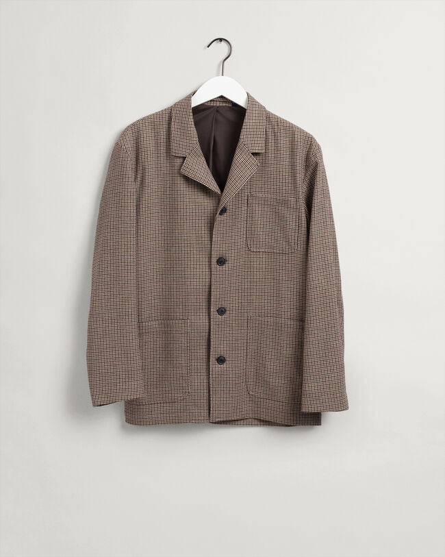 Veste fronc&eacute;e &agrave; carreaux