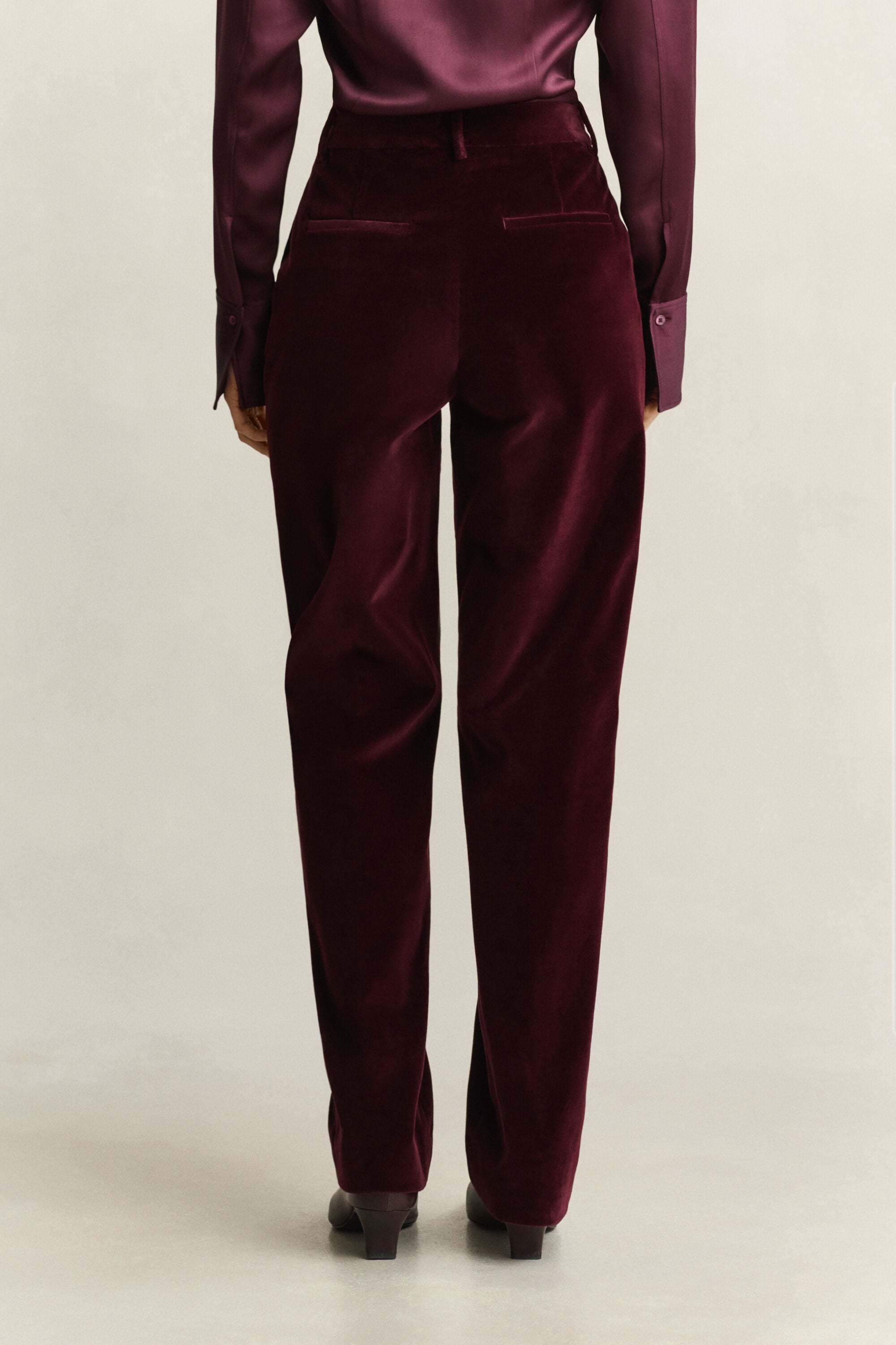 Pantalon habillé en velours