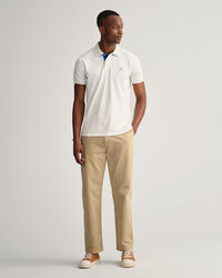 Polo Rugger en coton piqué à col contrastant