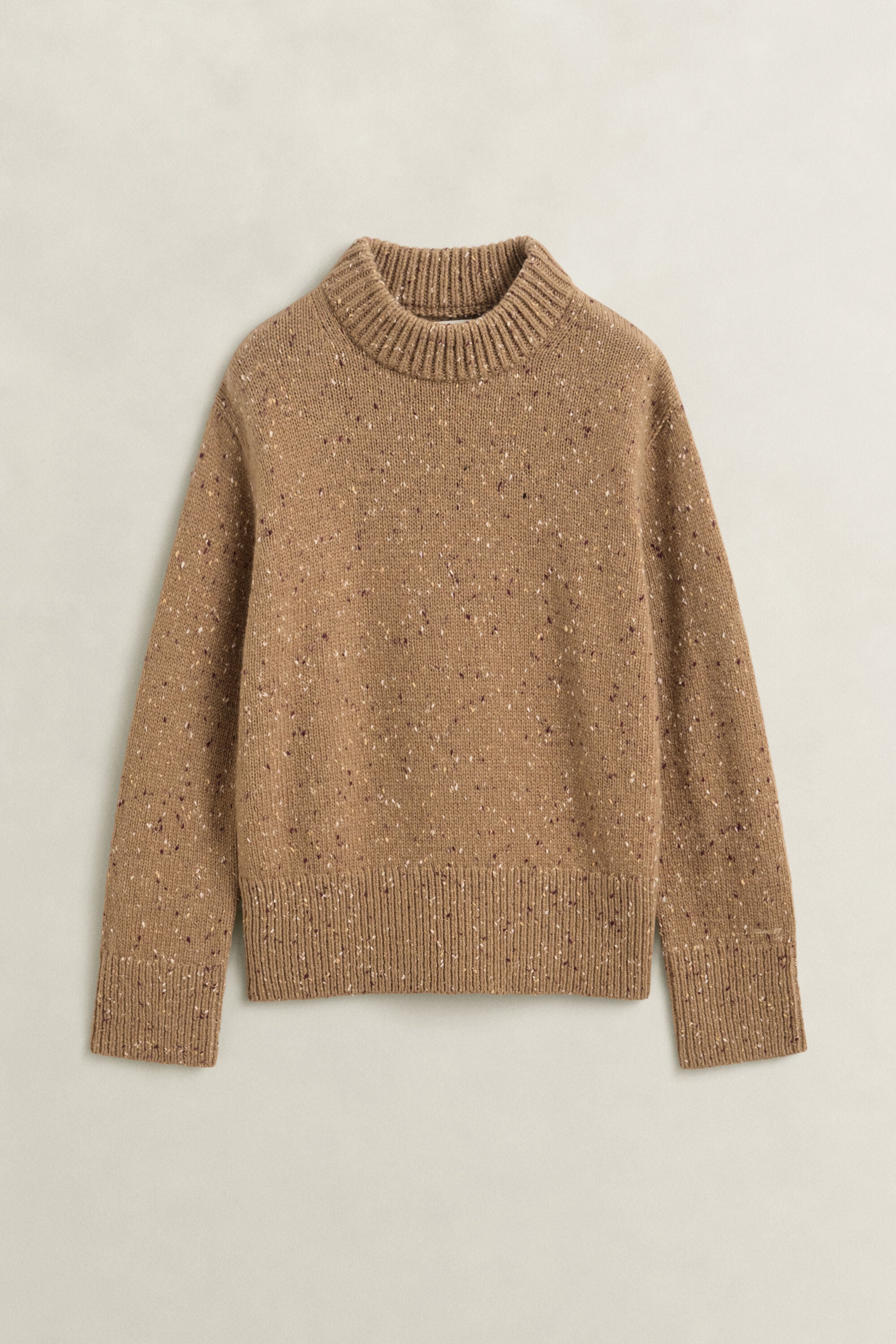 Pull en laine mouchetée mélangée