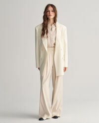 Chemise regular fit en chambray de lin