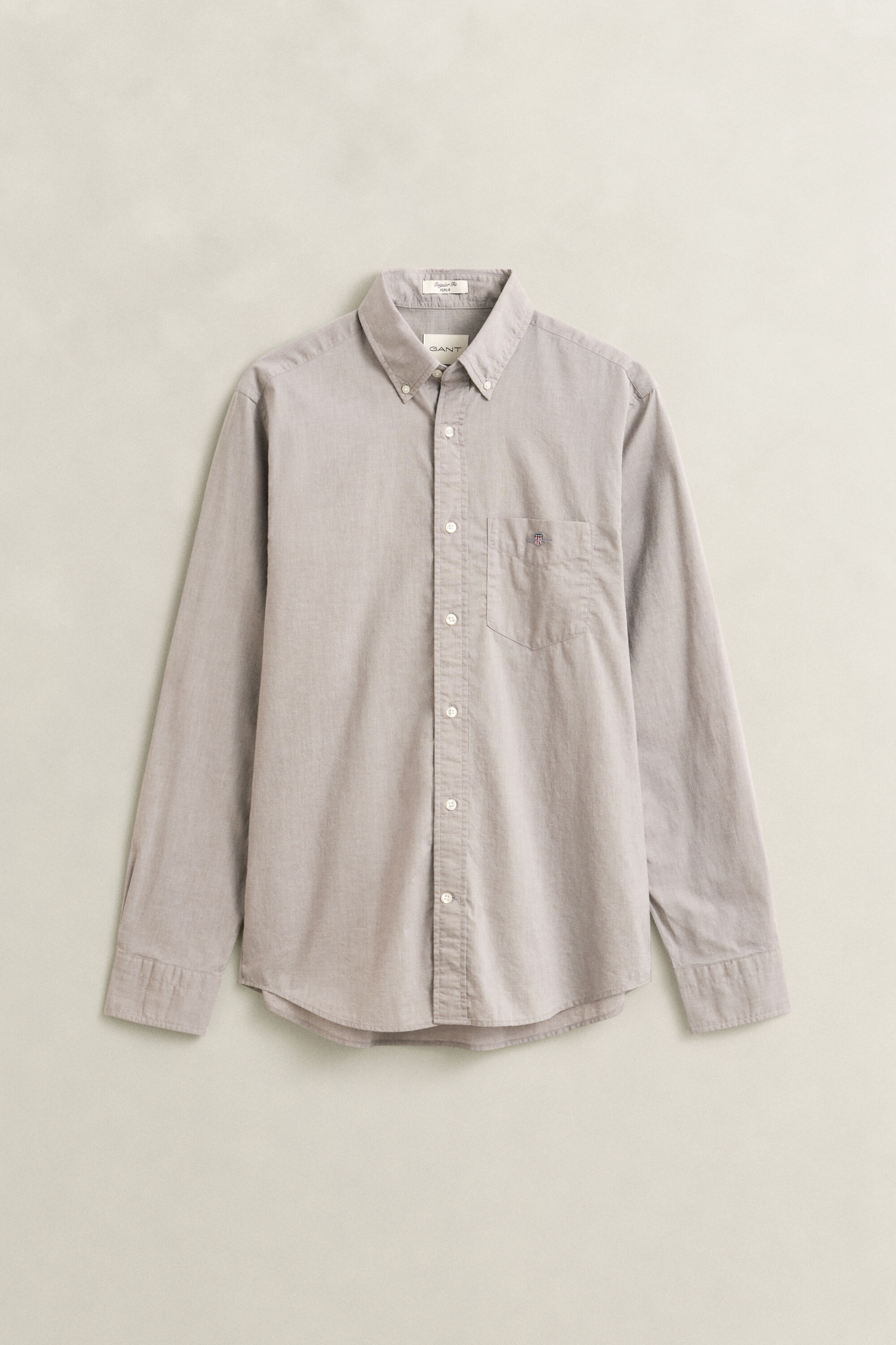 Chemise coupe regular en popeline classique