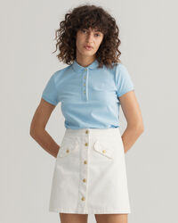 Polo en coton piqu&eacute; &agrave; col contrastant