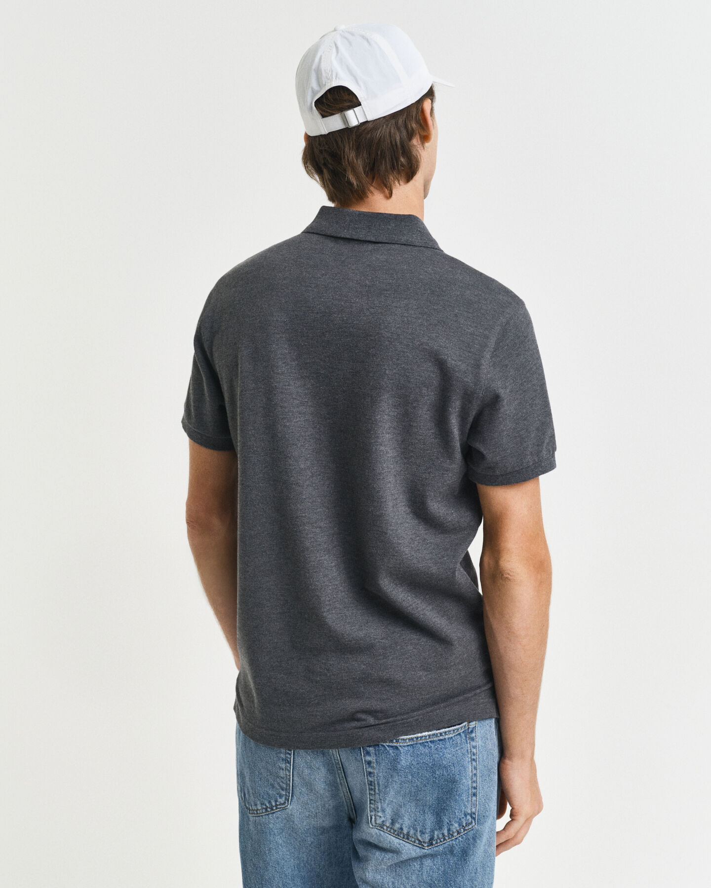 Polo coupe slim en coton piqué Shield