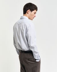 Chemise coupe slim en popeline stretch à rayures