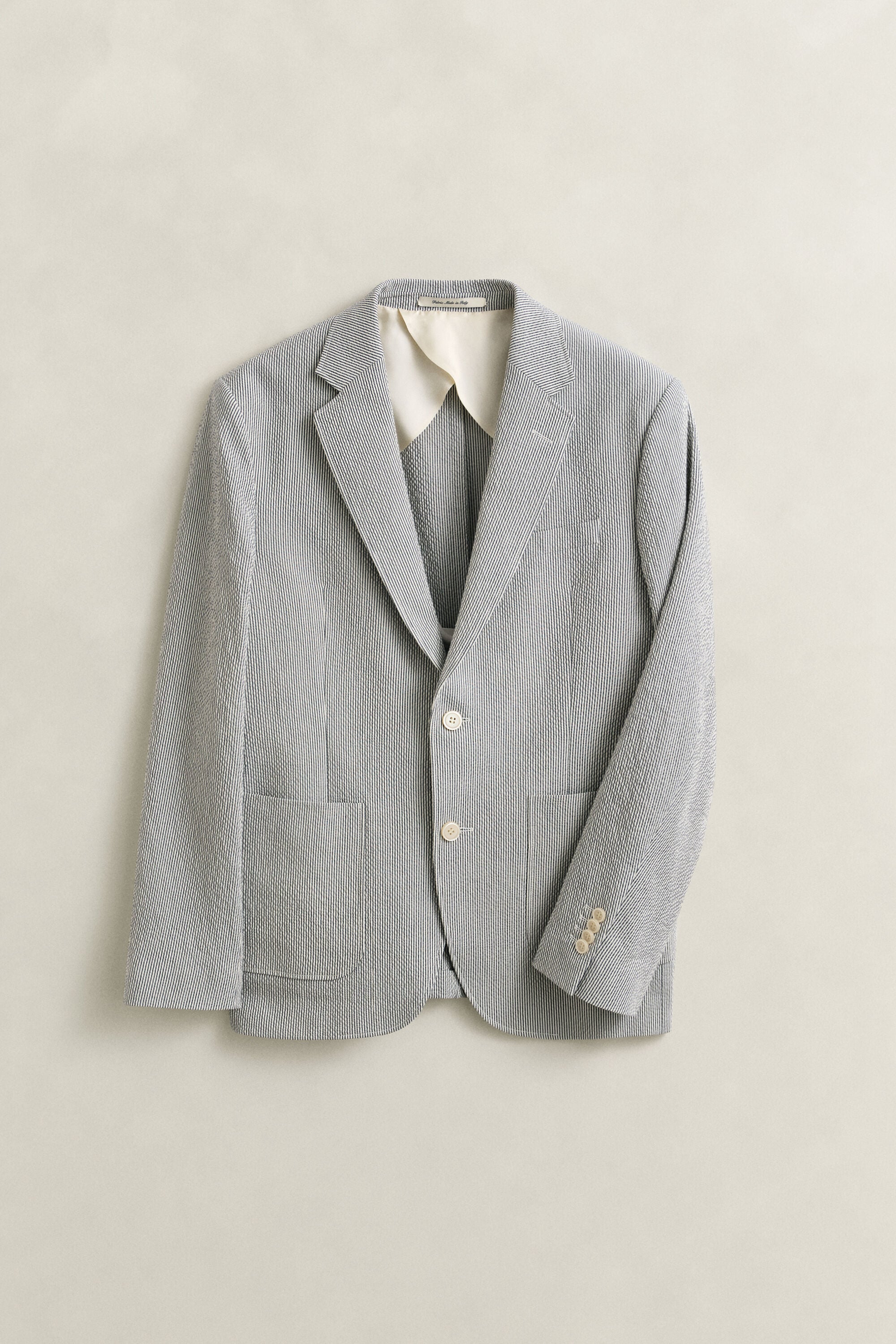Veste de costume en seersucker