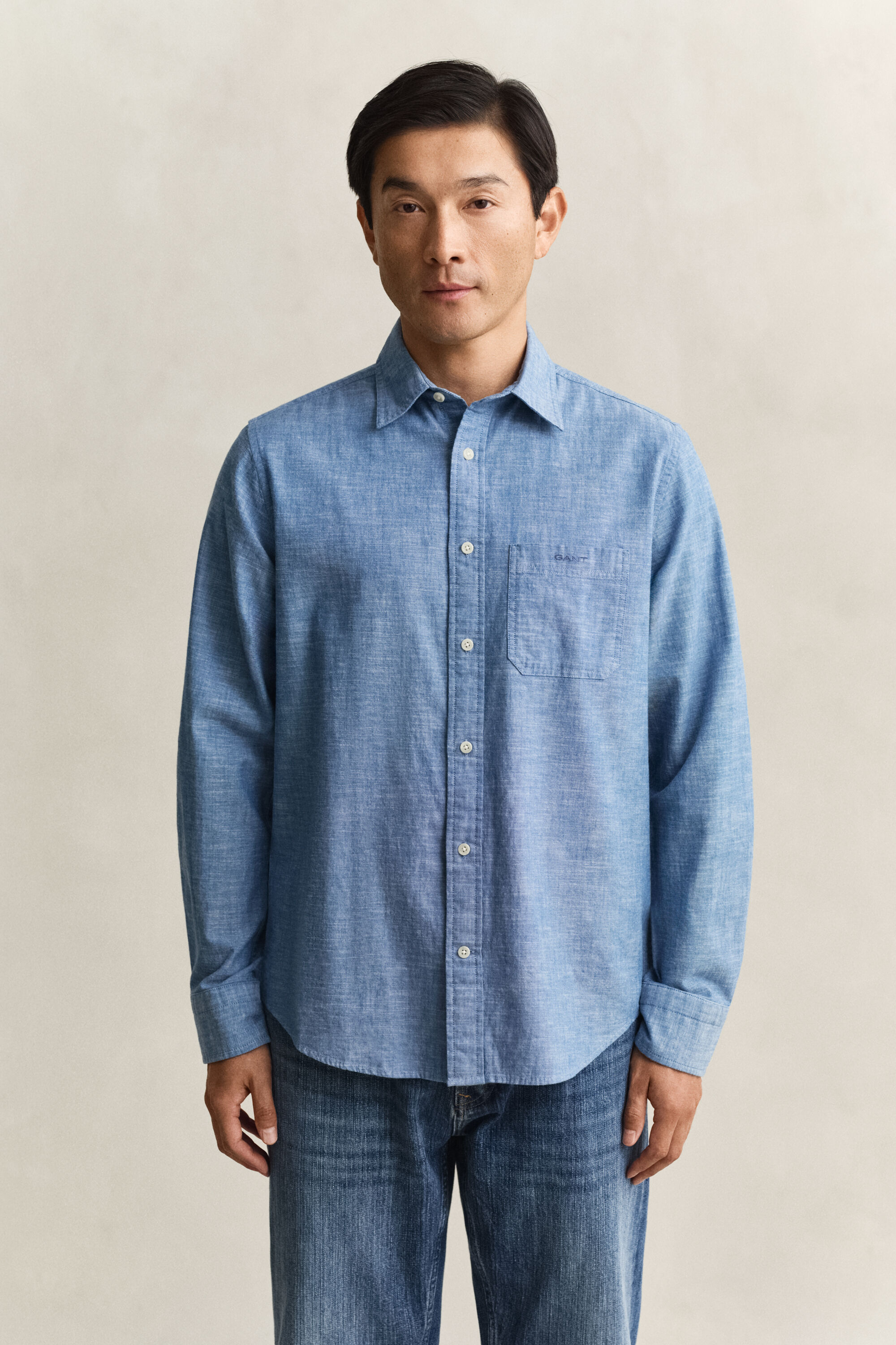 Chemise en chambray