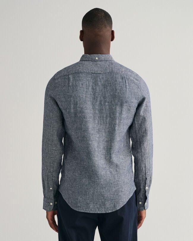 Chemise slim fit en lin