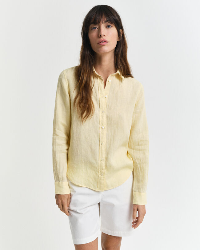 Chemise coupe regular en lin