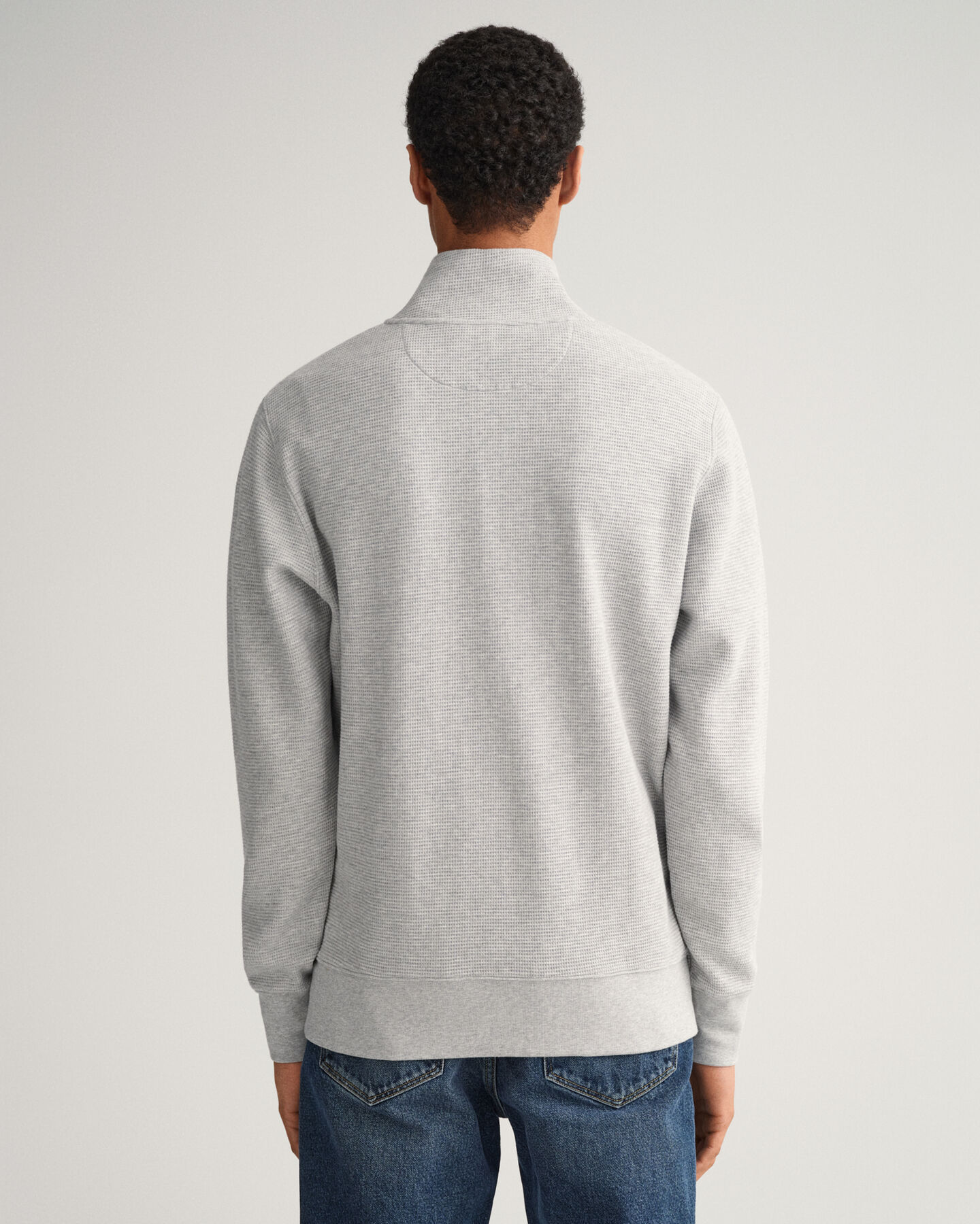 Sweat-shirt &agrave; demi-zip Waffle