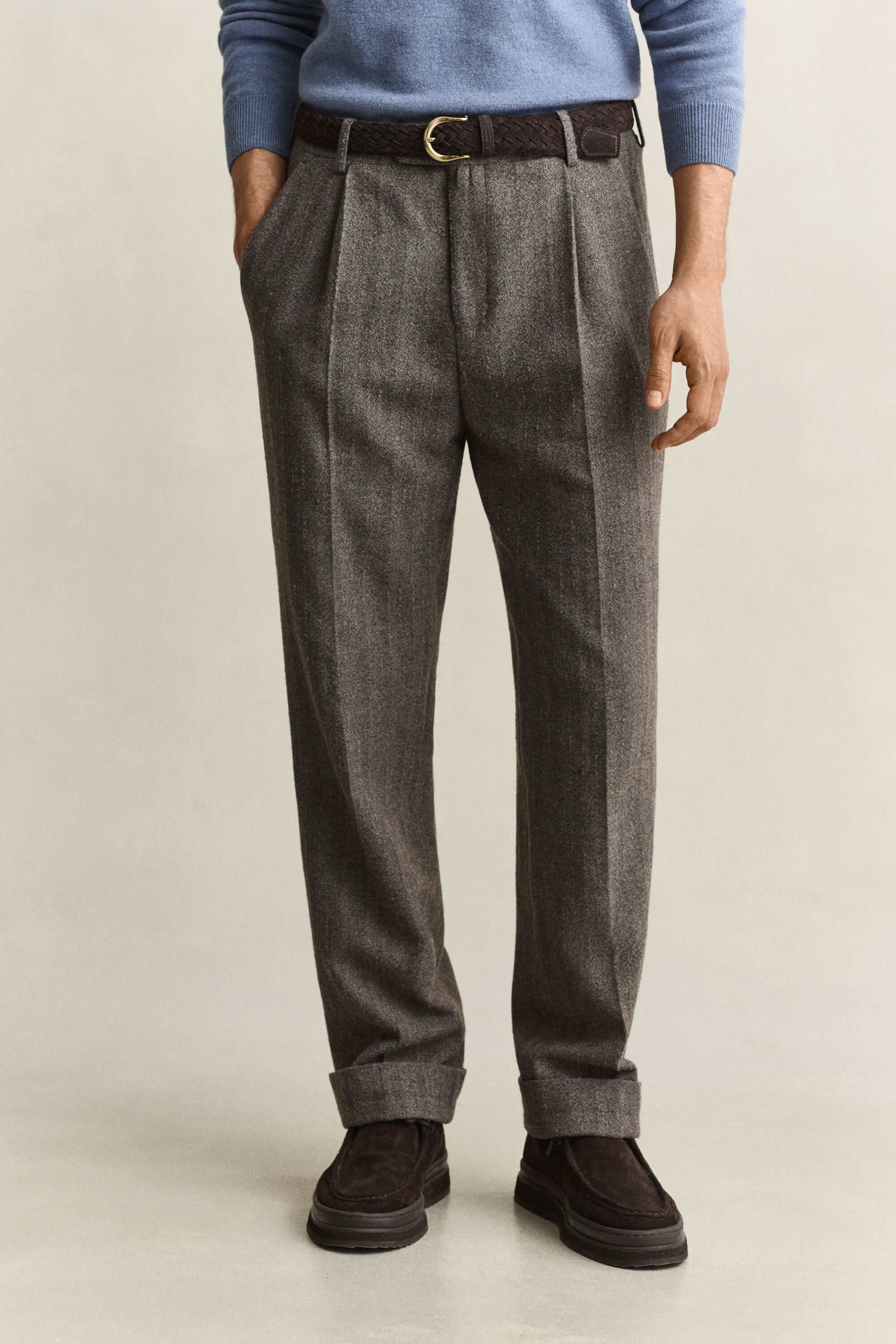 Pantalon de costume à rayures tennis