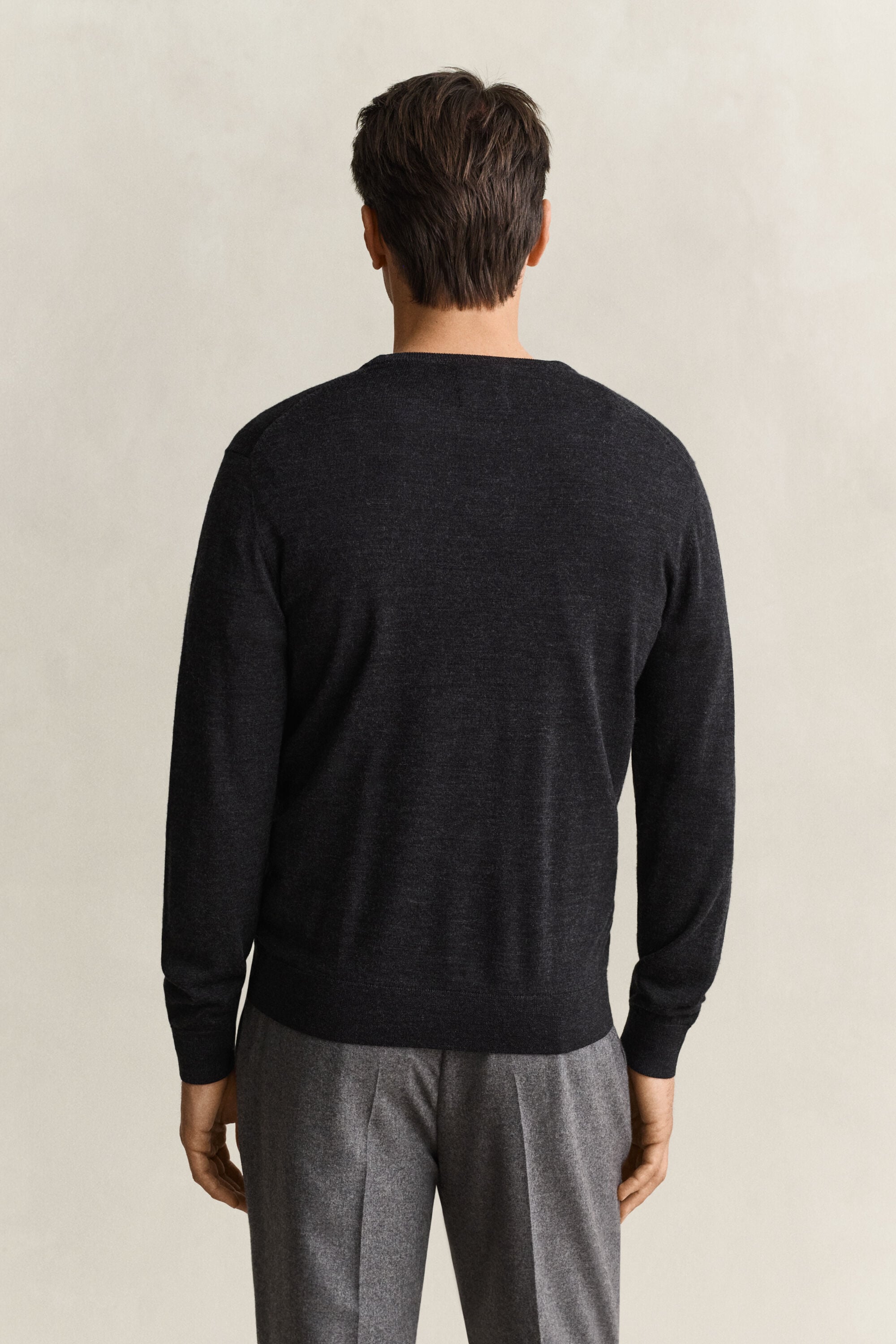 Pull col rond en laine mérinos