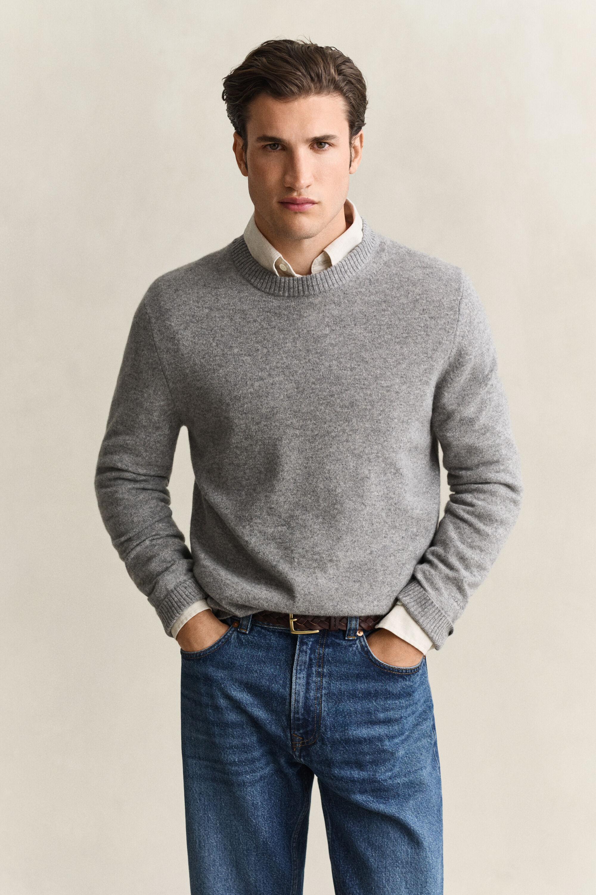 Pull col rond en cachemire