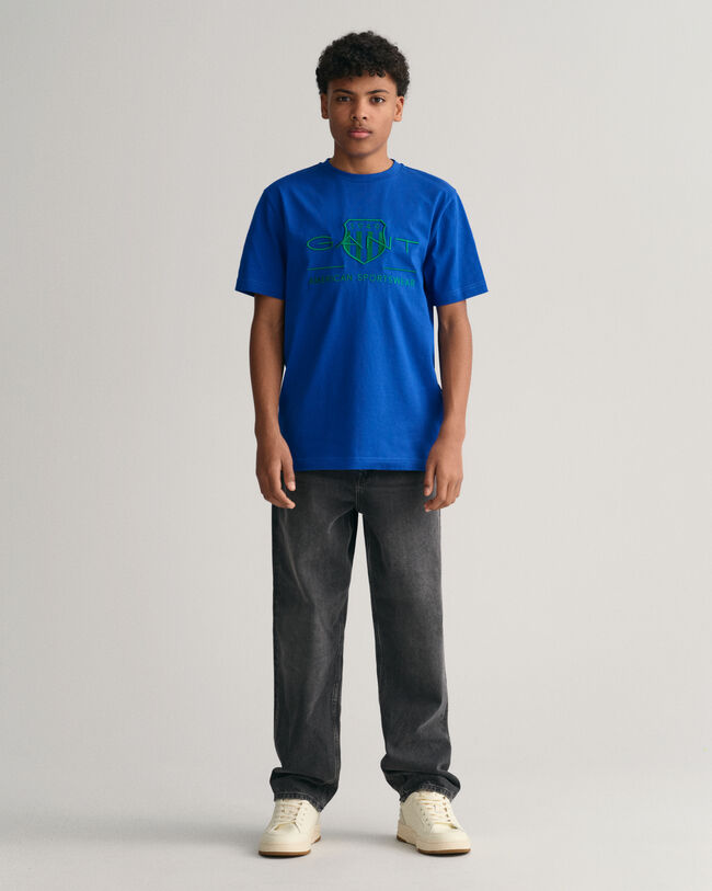 T-shirt Contrast Shield Teens