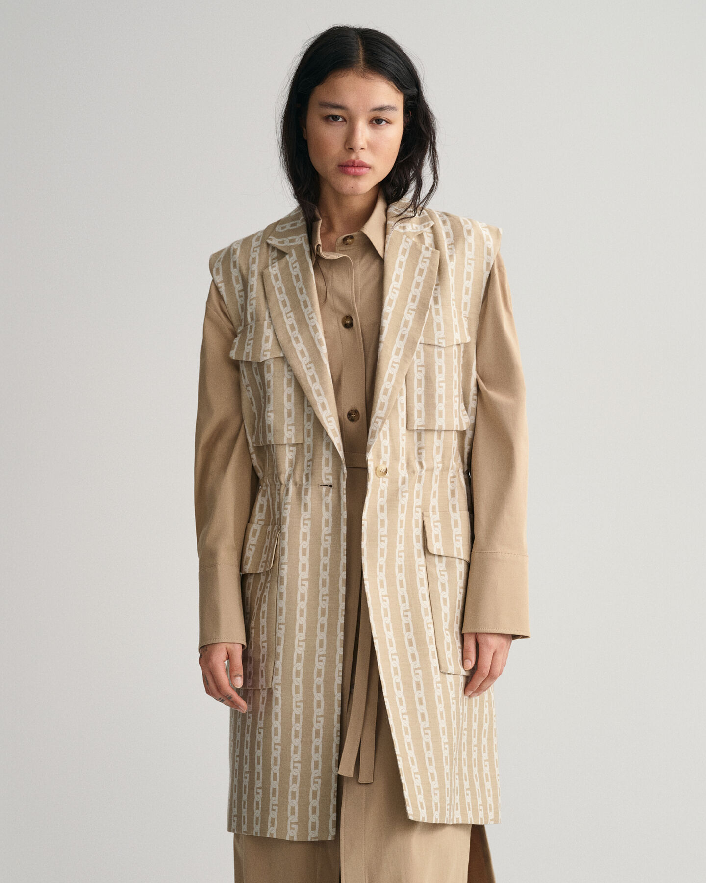 Gilet Chain Jacquard