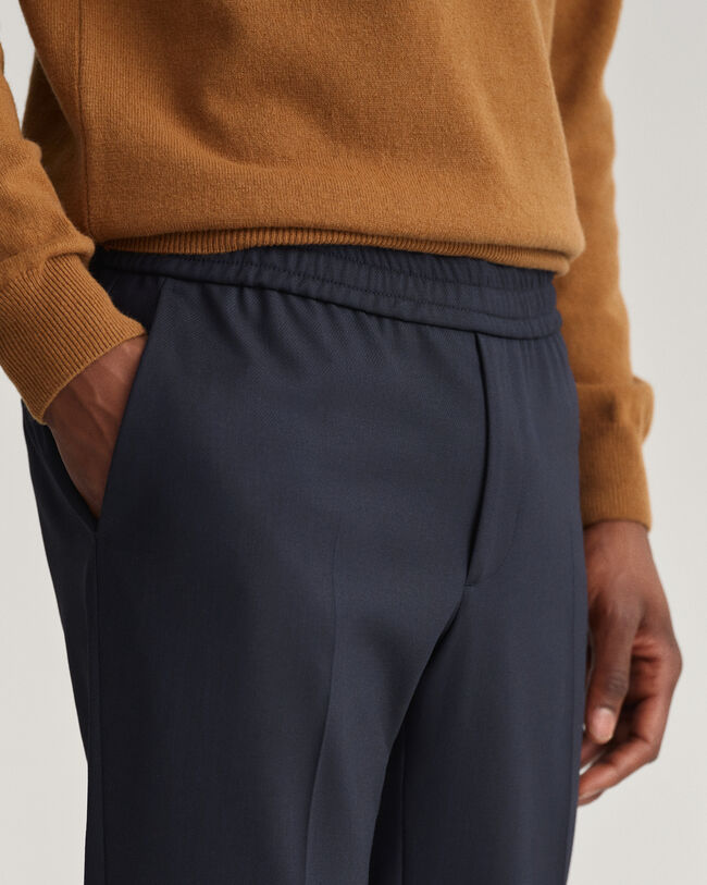 Pantalon de jogging slim fit en sergé Hallden