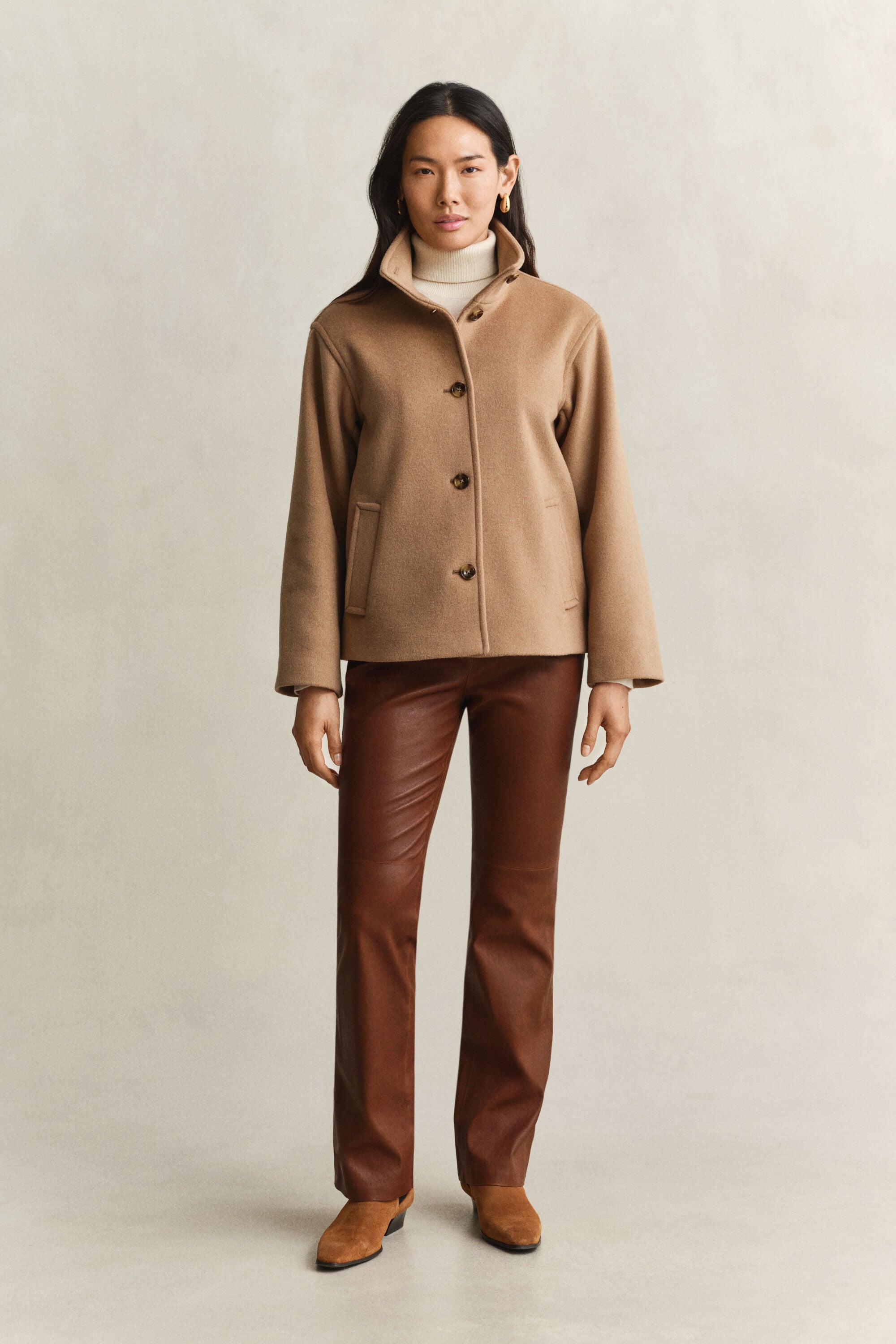 Veste en laine mélangée
