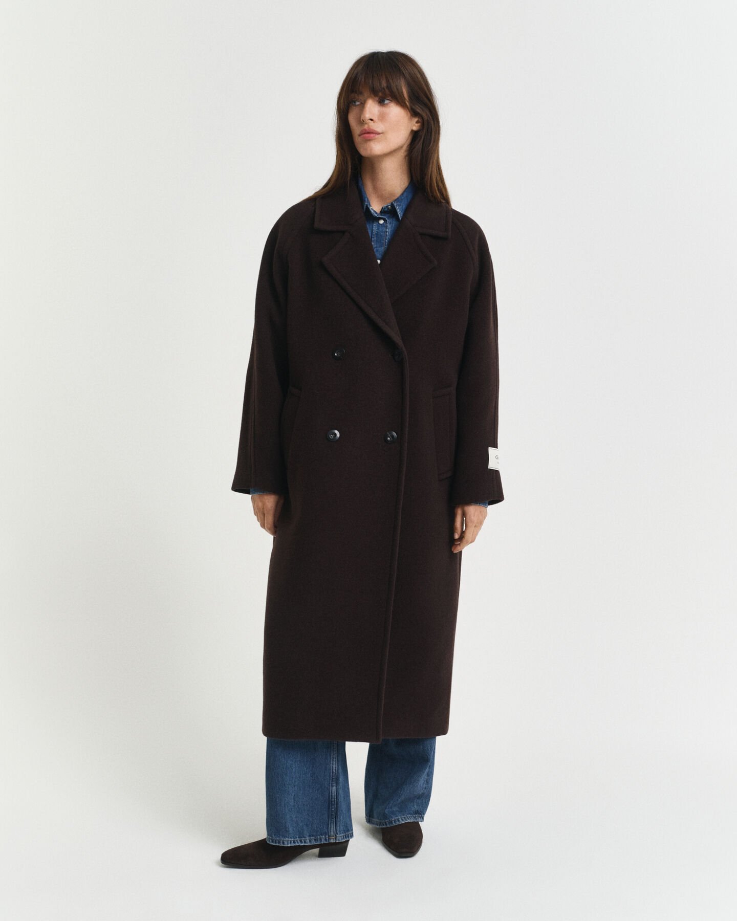 Manteau en laine mélangée