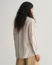 Striped V-Neck Blouse