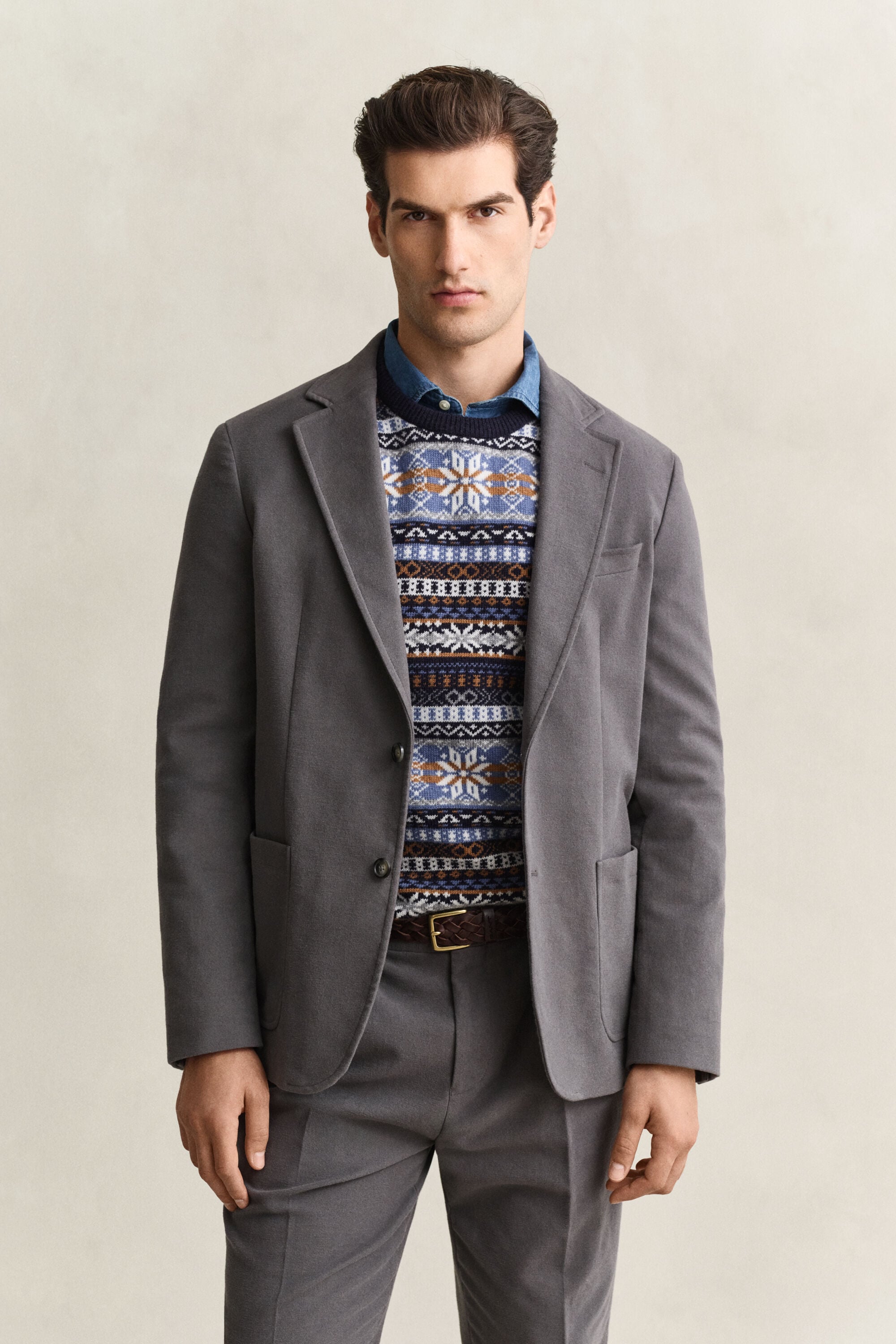 Veste de costume en moleskine