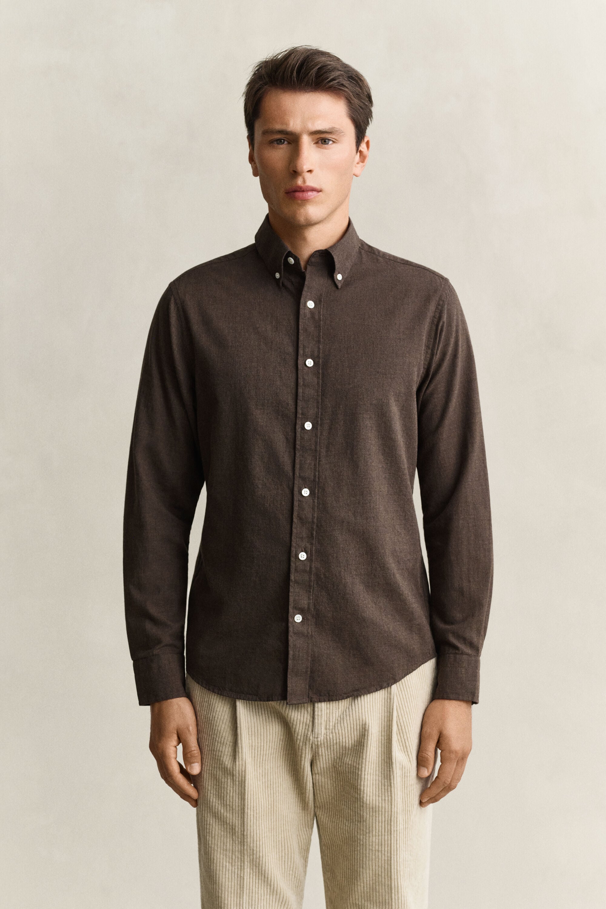 Chemise en coton et cachemire