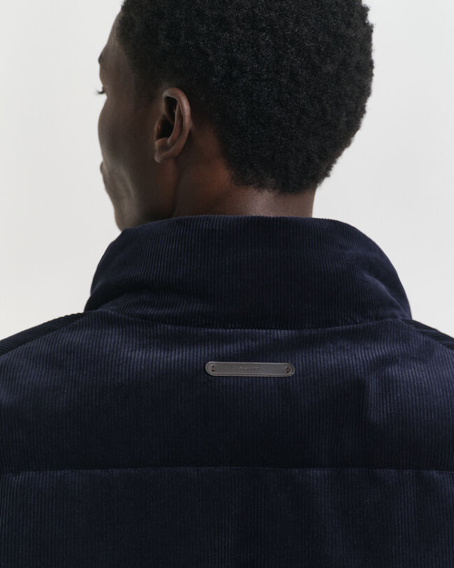 Doudoune en velours côtelé