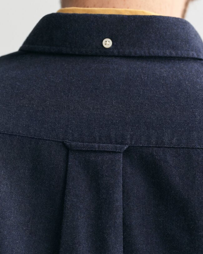 Chemise regular fit en flanelle chinée