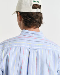 Chemise coupe regular classique en coton Oxford &agrave; rayures multicolores