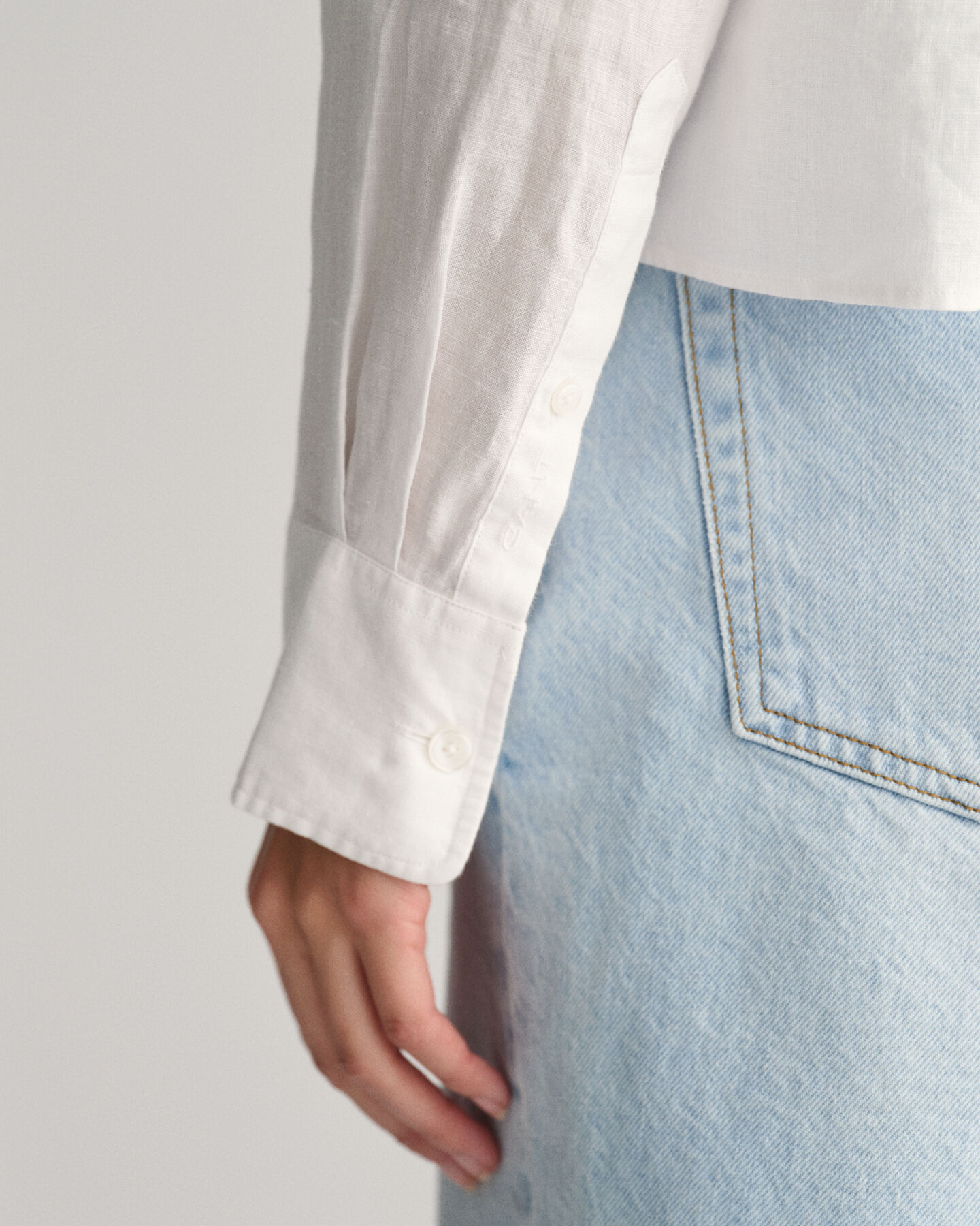 Chemise relaxed fit courte en lin