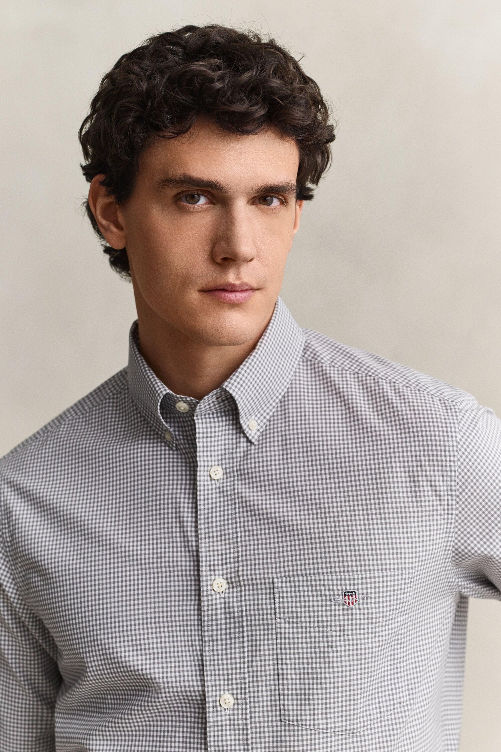 Chemise vichy en popeline classique