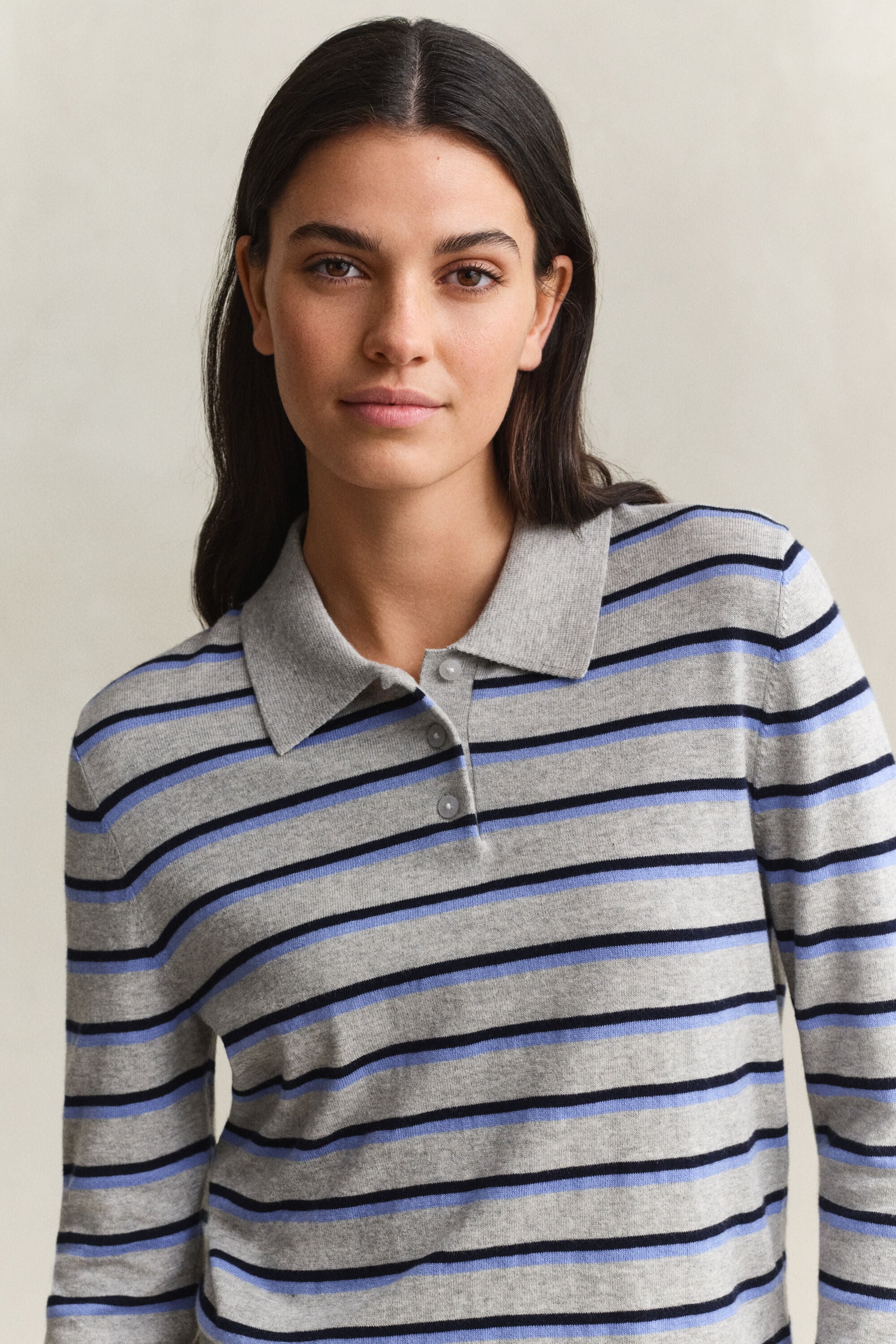 Pull en maille fine à rayures