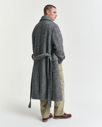 Manteau en tweed de laine