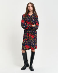 Robe avec roses imprim&eacute;es