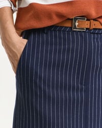 Jupe midi à rayures tennis