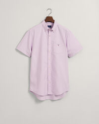 Chemise regular fit en coton Oxford &agrave; manches courtes