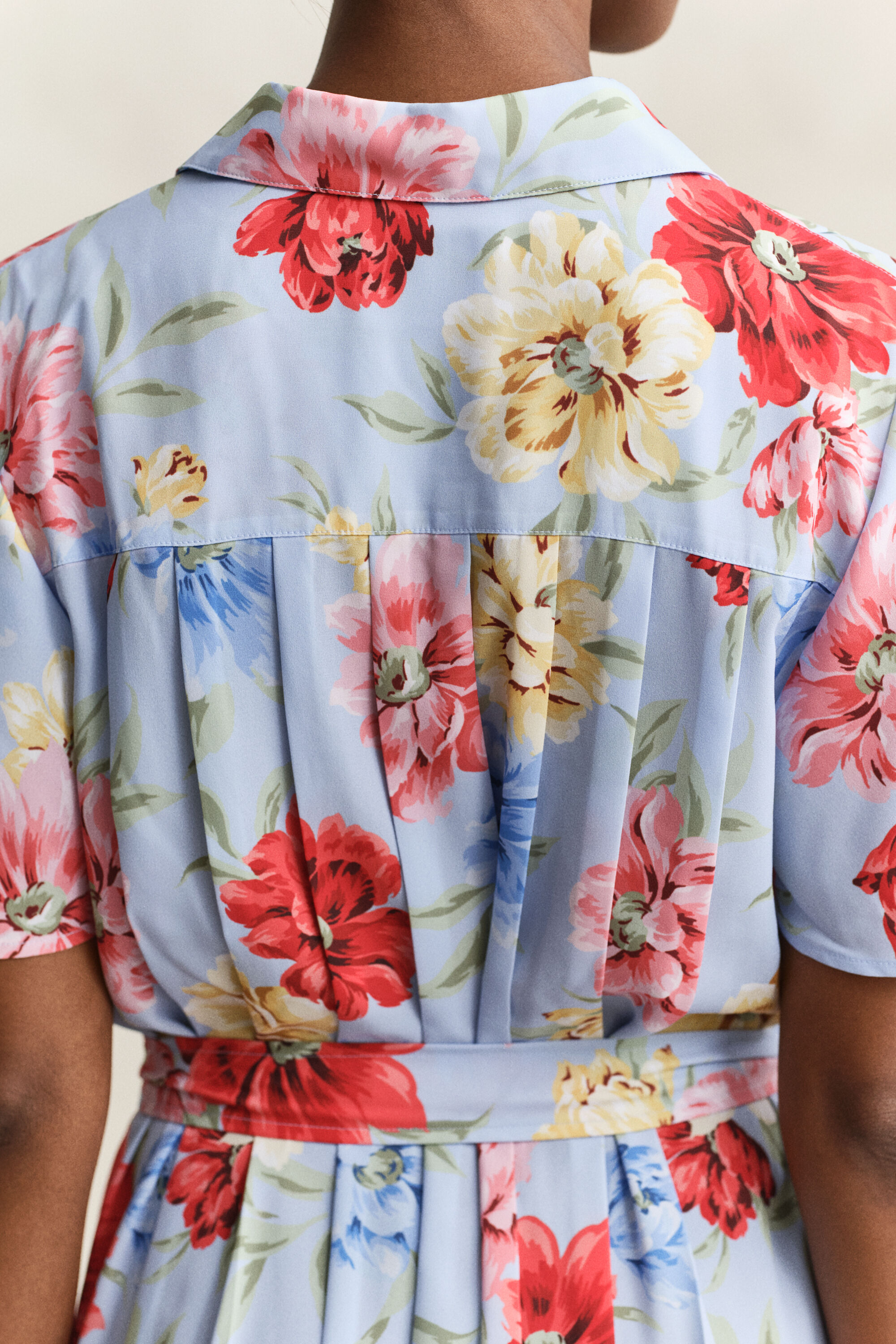 Robe-chemise florale