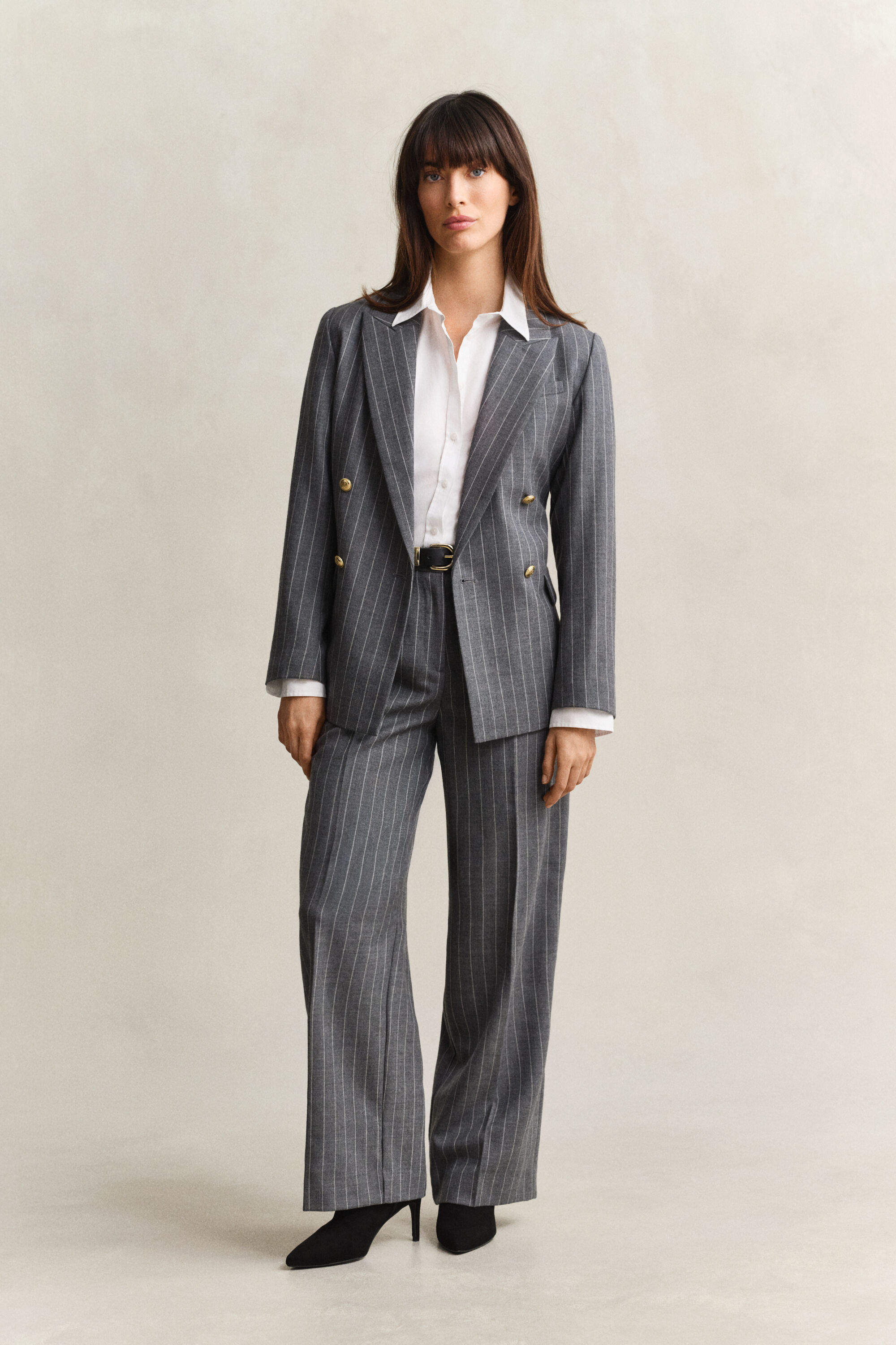 Chemise coupe décontractée en popeline classique