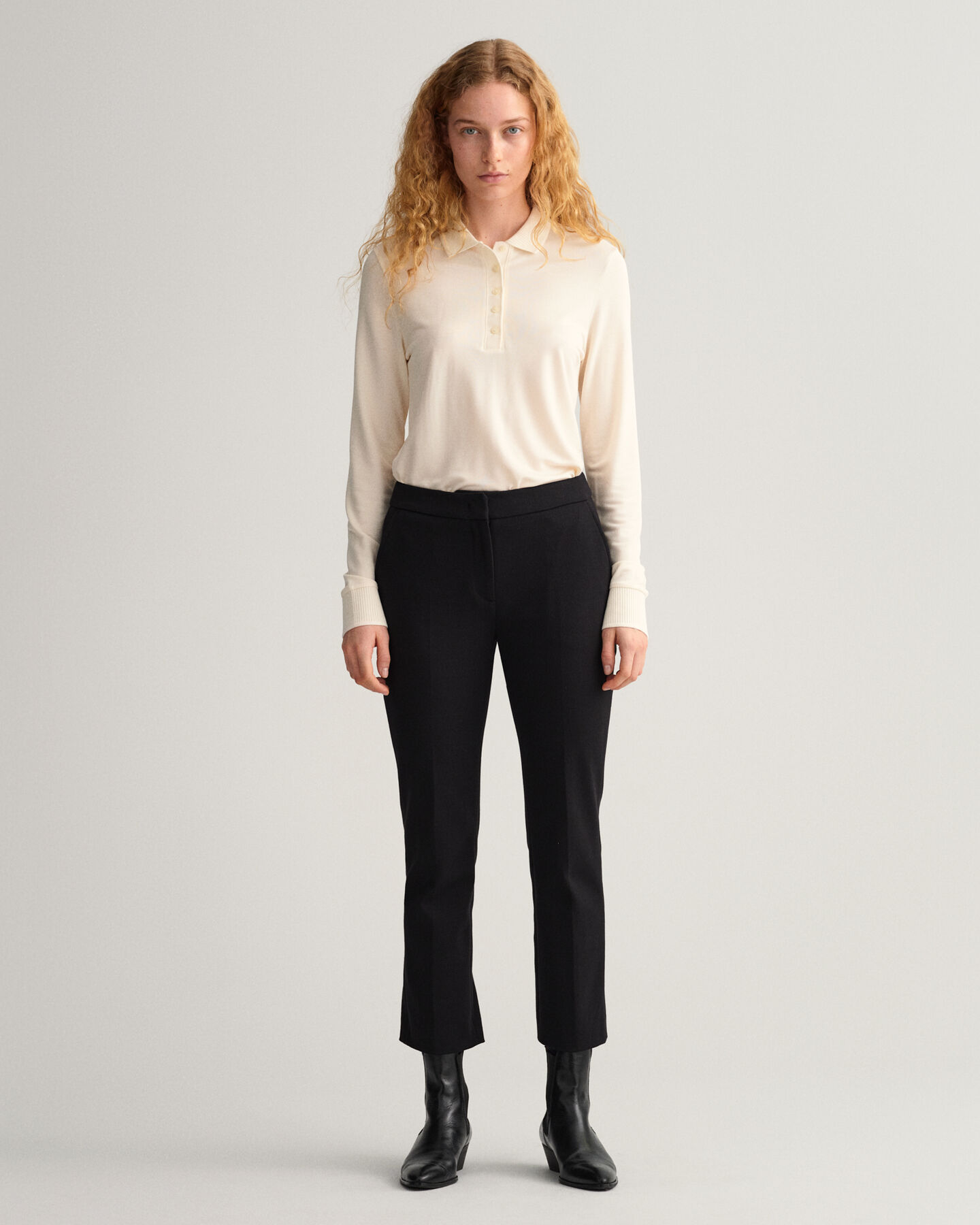 Pantalon cigarette en jersey